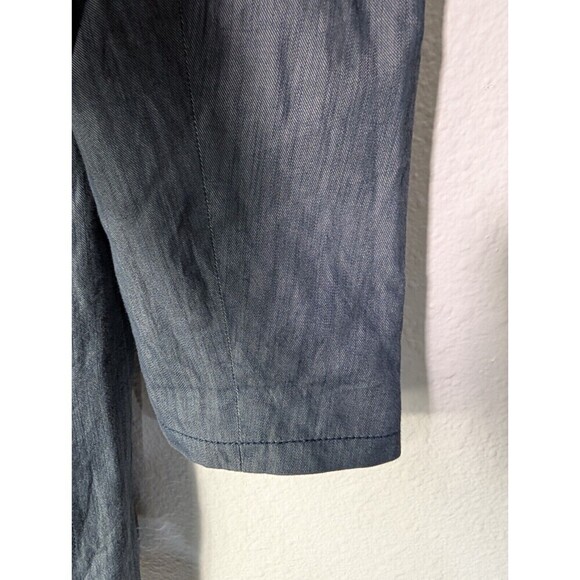 Banana Republic Sz 10 Women Blazer Blue Italian Fabric Career Casual Jacket 113 - Picture 4 of 8